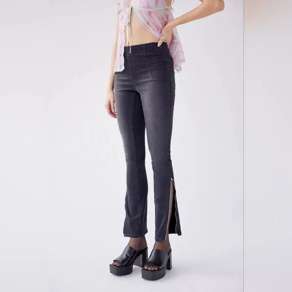 Urban Outfitters BDG Ankle Zip Skinny Jean 28 Pull On Black